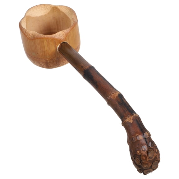 WESIEVYA Handmade Bamboo Watering Ladle Multi 1Pack 8.25X1.77X1.57in