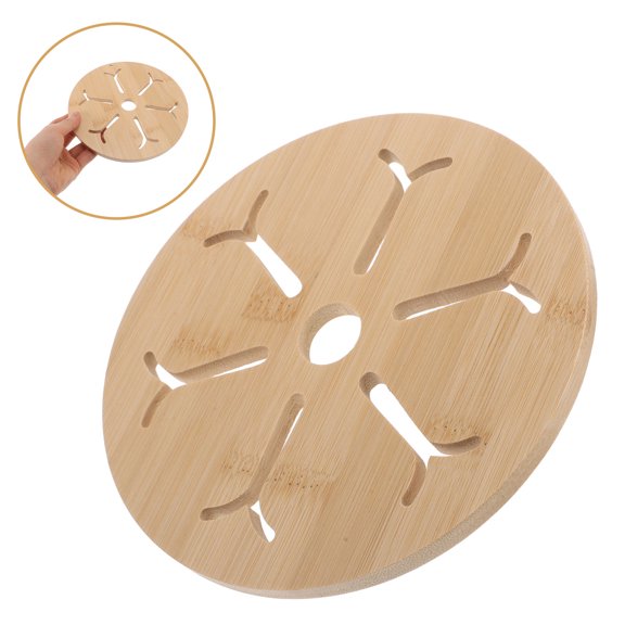 WESIEVYA Beige Bamboo Coaster Pads for Coffee Table Multipurpose Heat Resistant Cup Protectors