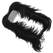 WESIEVYA Black Faux Hair Bun Clip Synthetic Messy Plumage Design Hair Piece for Daily Styling