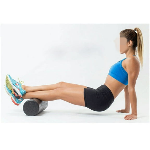 WESIEVYA Black High Density Firm Roller for Exercise Muscle Therapy and Back Stabilization with Epp Material