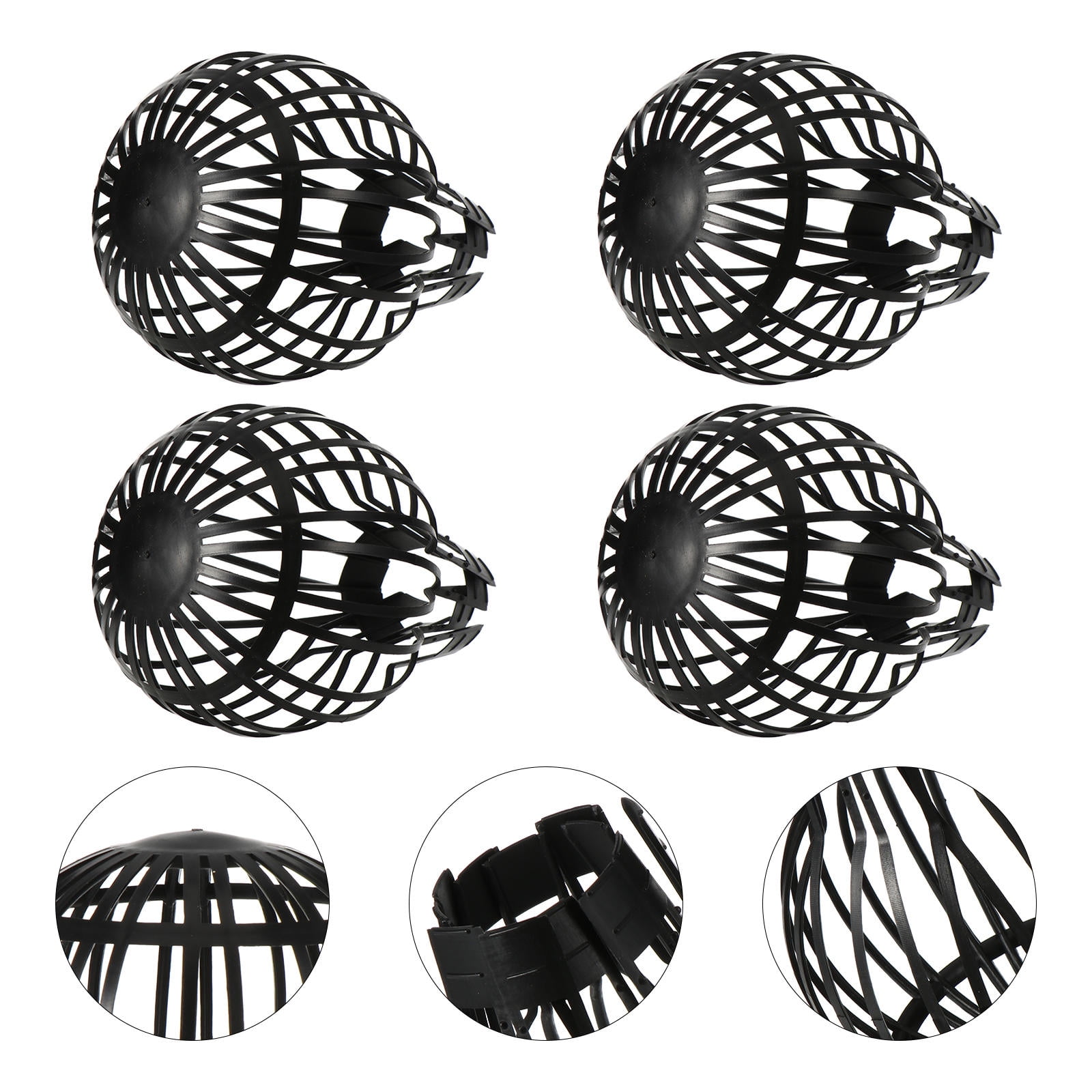 WESIEVYA Black Plastic Roof Drainage Gutters for Property Managers with Leaves Catching 15.00X10.00X10.00Cm