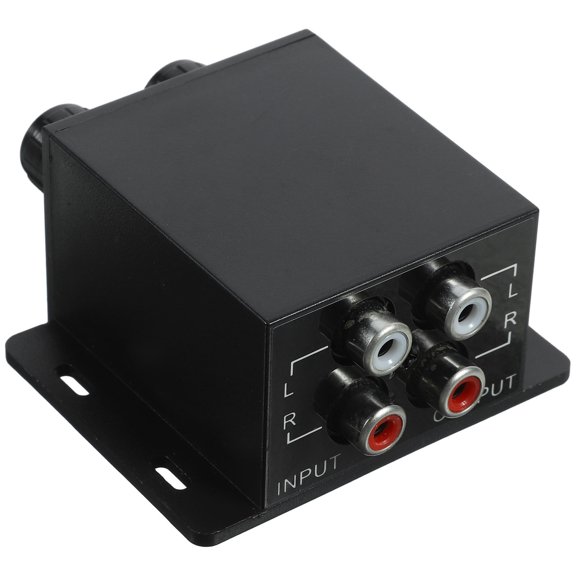 WESIEVYA Black Rca Bass Knob Level Controller for Car Audio Amplifier Volume Adjuster