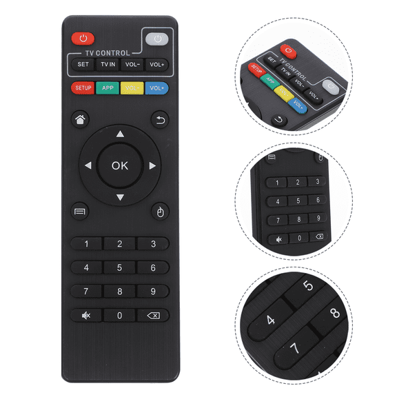 WESIEVYA Black Remote Controller for TV Compatible with Mxq Pro Wide Range Universal TV Use
