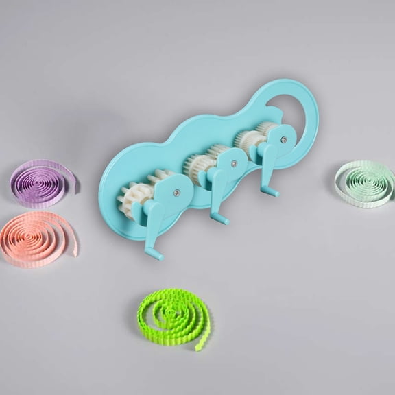 WESIEVYA Handheld Blue Paper Crimper for Creating Fold and Wave Effects in Quilling