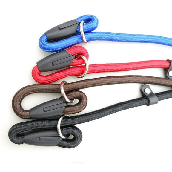 WESIEVYA Blue Pet Dog Training Lead with Strong Nylon and Cotton Adjustable Leash Collar