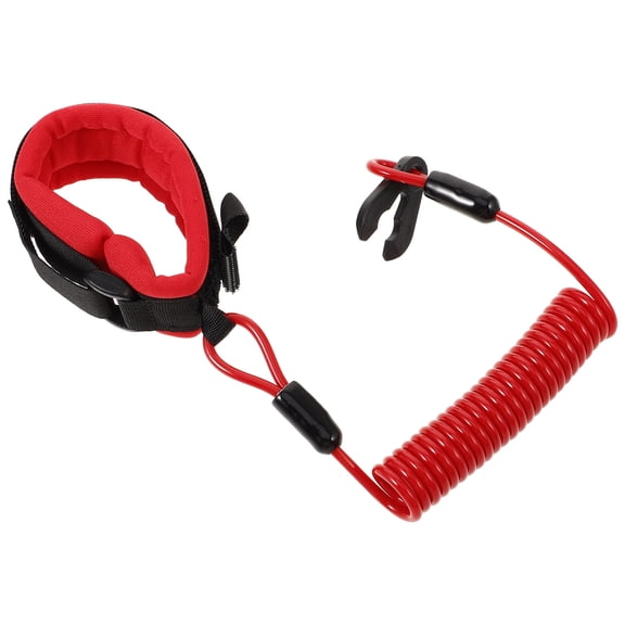 WESIEVYA Boat Emergency Safety Cord Red with Wear Resistant Design for Motor Boat Use