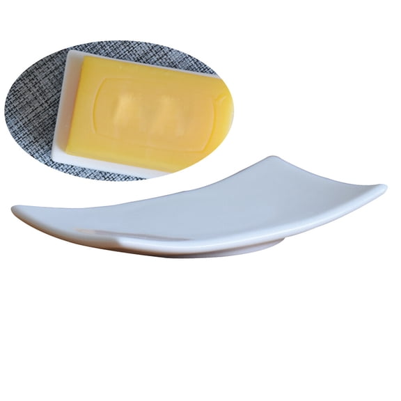 WESIEVYA Box Ceramic Dish Bathroom Holder With Slip Design For Home And Outdoor Use For Clean Countertops
