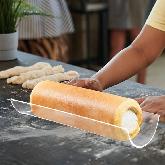 WESIEVYA Cake Roll Maker with U Shape Acrylic Mold for Precise DIY Dessert Shaping