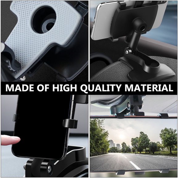 WESIEVYA Car Phone Mount for Drivers with Compact ABS Design 1Pack