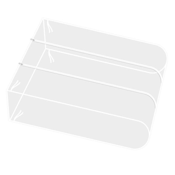 WESIEVYA Clothes Rack Cover Only Plastic Garment Rack Protector for Home Use 1Pack