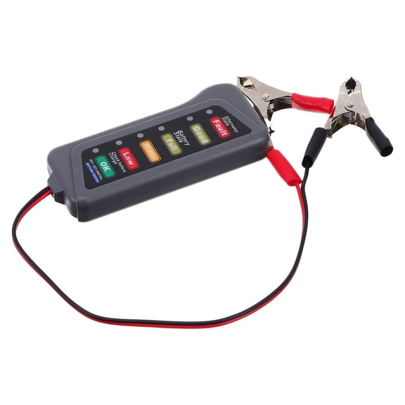 WESIEVYA Car Battery Tester Digital LED Indicator for Accurate 12V Battery Measurement