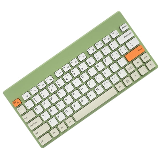 WESIEVYA Dark Green Mechanical Keyboard Wired 79 Keys Compact Slim for Pc Office Work