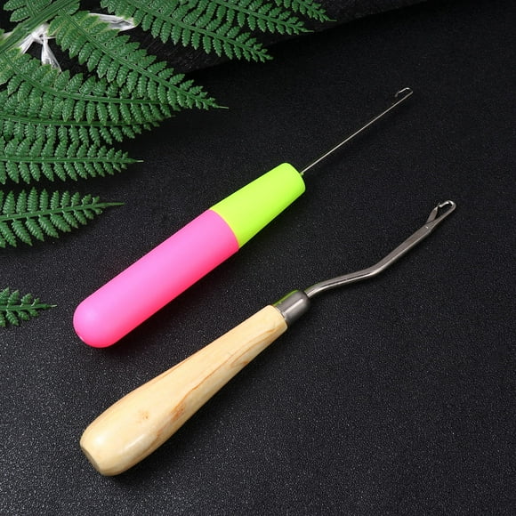 WESIEVYA Dreadlock Needle 11Pcs Set Metal Crochet Hooks for Hair Styling and Braiding Barber Tools