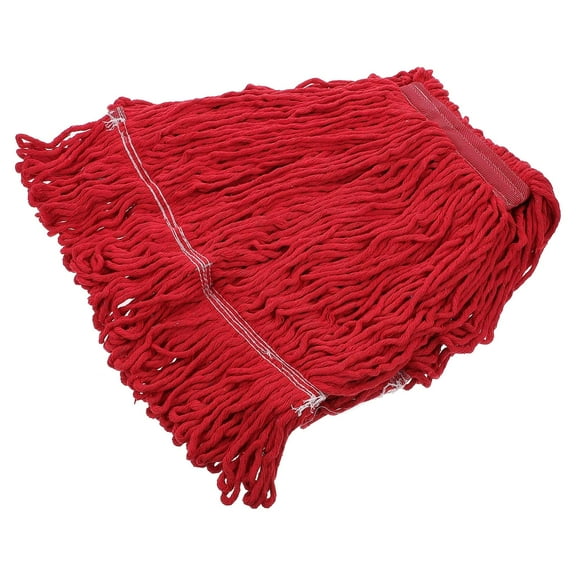 WESIEVYA Durable Cotton Yarn Mop String Head Replacement Red for Home Use with Strong Absorption