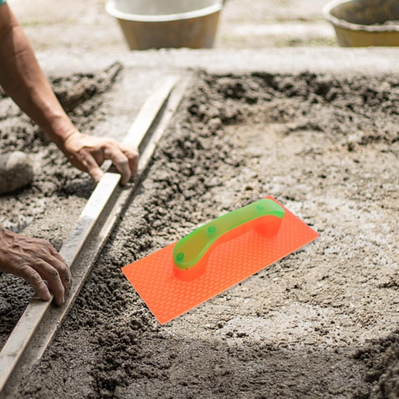 WESIEVYA Durable Plastic Hand Trowel Tool for Concrete Finishing and Cement Application