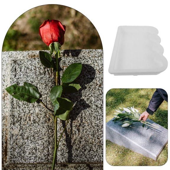 WESIEVYA Easy to Use White Concrete Mold for DIY Garden and Cemetery Fence Edging