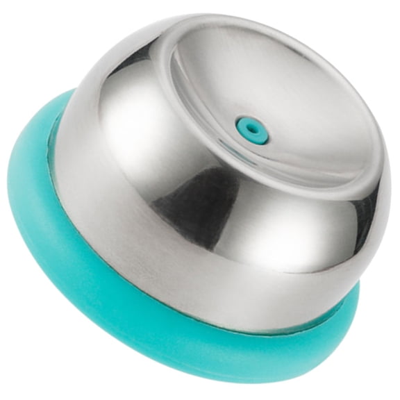 WESIEVYA Egg Puncher Kitchen Tool Stainless Steel with Dark Blue Non Slip Base for Cooking
