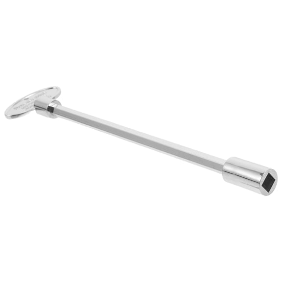 WESIEVYA Ergonomic Plated Silver Gas Meter Box Key Metal Construction for Home and Utility Valve Operation