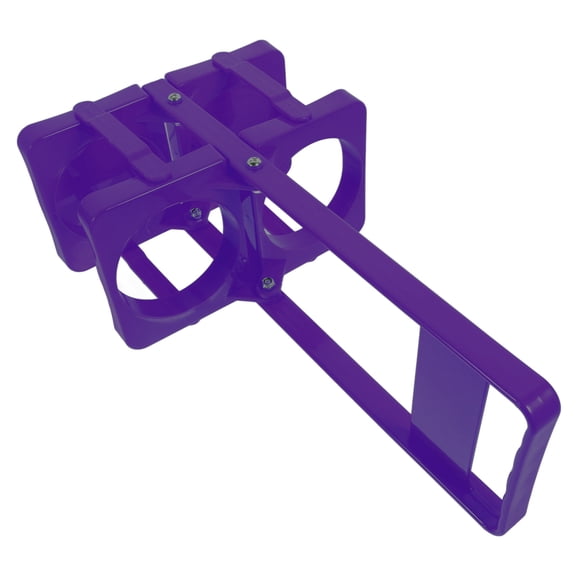 WESIEVYA Foldable Drink Carrier Purple Beer Basket with Handle Portable Bottle Rack for Home Use