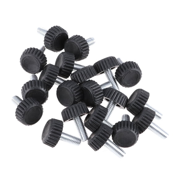 WESIEVYA Furniture Adjustable Feet 20Pcs Iron Plastic for Table Leg Levelers Adjustable Conference Room Tables