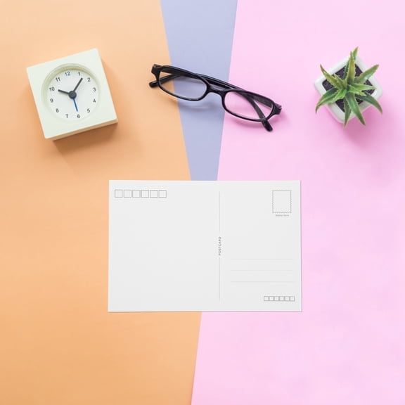 WESIEVYA 20Pcs White Blank Postcards for Mailing and DIY Art Projects with Cardstock Paper