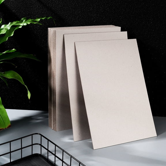 WESIEVYA Grey Craft Cardboard Sheets Thick Chipboard Paper for Scrapbooking and Binding Projects