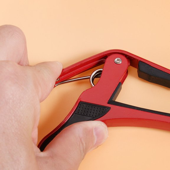WESIEVYA Guitar Capo And Tuner Metal Red Quick Release 1Pack