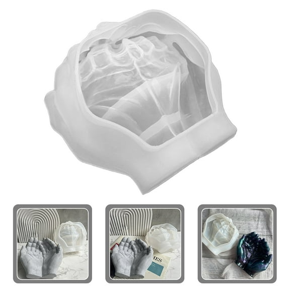 WESIEVYA Hand Shaped Silicone Mold for Resin Crafts Storage Holder present Making 1Set
