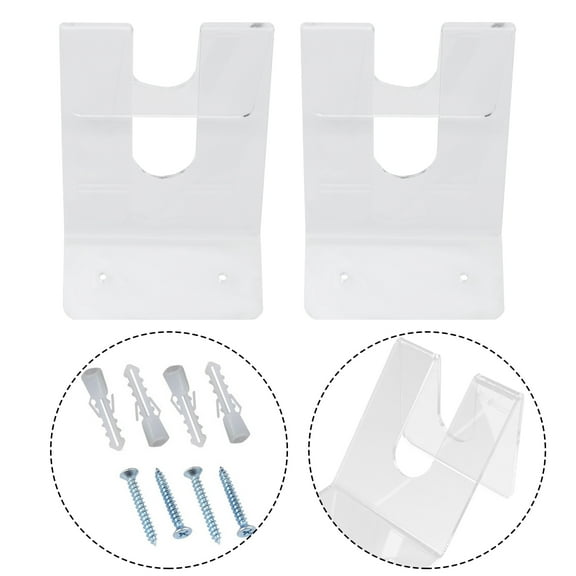 WESIEVYA Hanging Bracket 2Pcs Transparent Plastic Storage Holder Standard Paddle Holder for Boating
