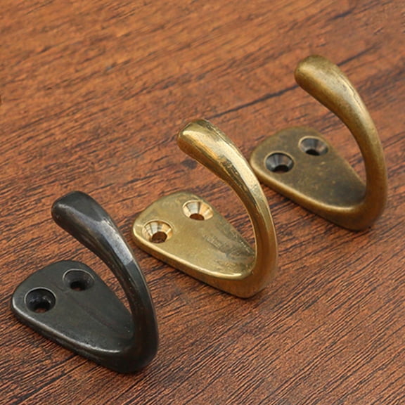 WESIEVYA Hat Hanger Copper Wall Hook Retro Hanging Keys for Kitchen Accessories 1Set