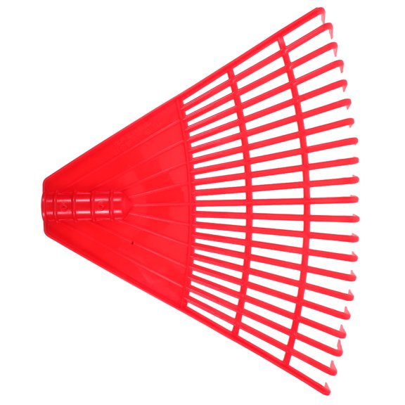 WESIEVYA Heavy Duty Red Lawn Rake with Plastic Construction for Gardening and Leaf Removal