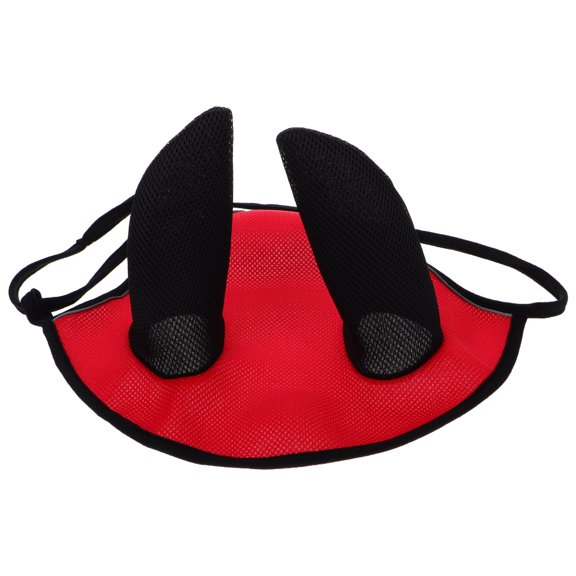 WESIEVYA Horse Ear Mask Red Breathable Mesh Fly Mask Comfortable Protective Gear