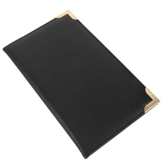 WESIEVYA Hotel Menu Binder Black with Matte Finish for Reliable Restaurant Receipt Clipboard Use