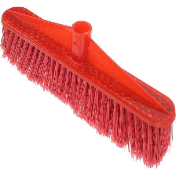 WESIEVYA Household Plastic Broom Head with Thick Supple Bristles for Indoor and Outdoor Sweeping
