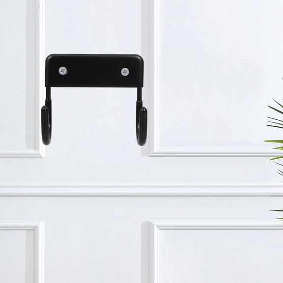 WESIEVYA Iron Board Holder Wall Mount Metal Double Hook Design for Home Laundry and Kitchen