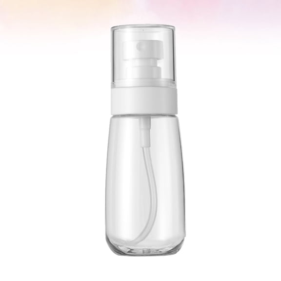 WESIEVYA Lightweight White Press Spray Bottle Plastic for Portable Mist and Storage