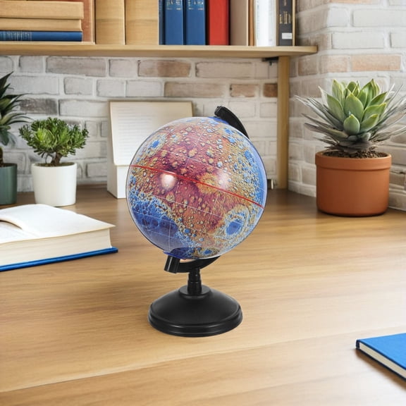 WESIEVYA Lunar Reference Globe with Detailed Map, Educational Astronomy Model for Homeschool Classroom Science Teaching Tool