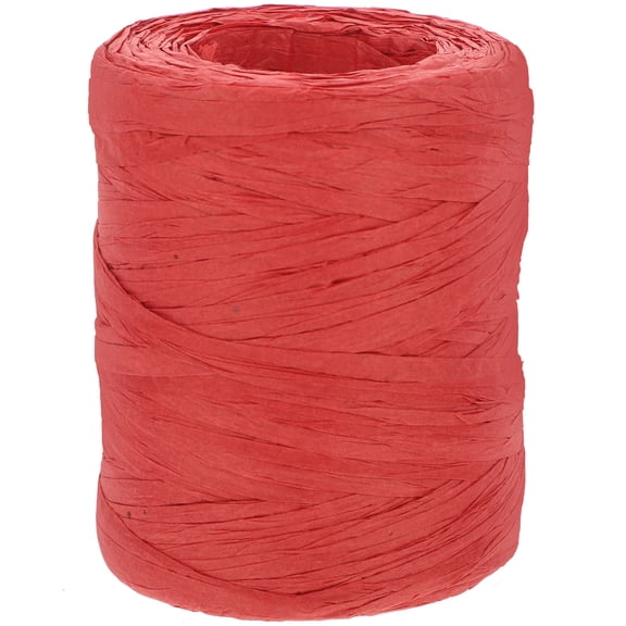 WESIEVYA Natural Red Raffia Paper Rope for Arts and Craft Twine String Decorating