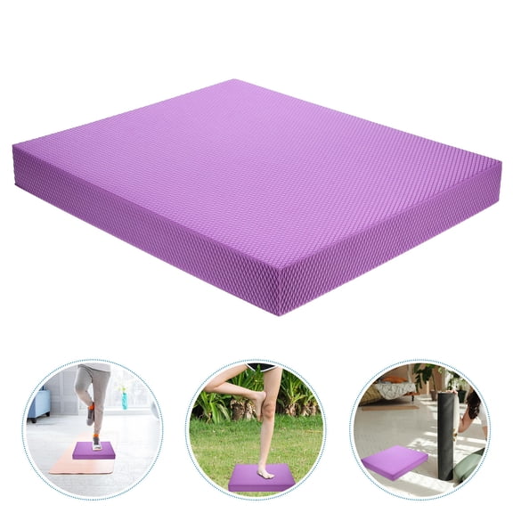 WESIEVYA Non Slip Purple Tpe Balance Board for Yoga Pilates and Home Exercise Trainer