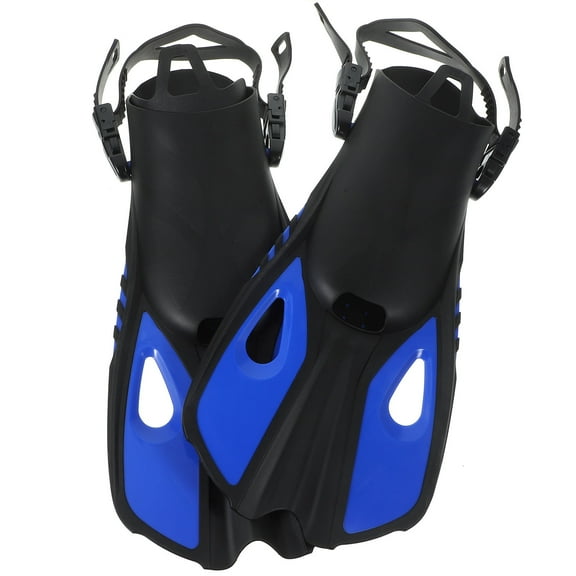 WESIEVYA Outdoor Snorkeling Fins Diving Flippers for Adults in Blue 1 Pair 16.5x7.1x2.8in