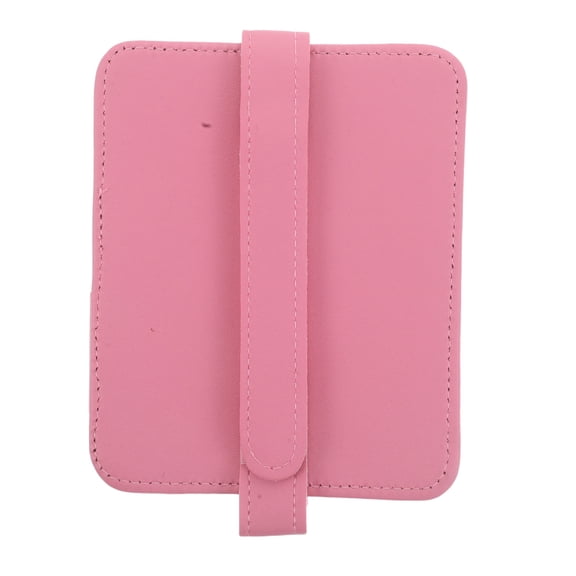 WESIEVYA Pink Car Visor Receipt Organizer Pouch with Magnetic Attachment for Auto Interior Storage