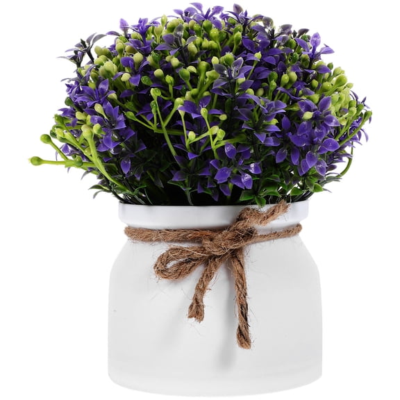 WESIEVYA Purple Plastic Artificial Orchid Bonsai for Home Decor and Gifting