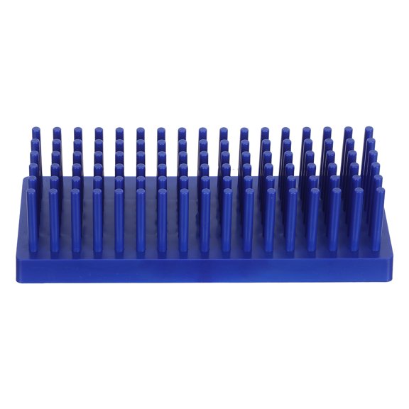 WESIEVYA Plastic Laboratory Slide Holder Stand Blue for Fast Liquid Drainage and Benchtop Slide Storage