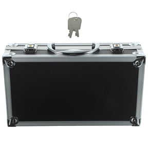 WESIEVYA Portable Medicine Storage Box Aluminum Alloy Large Capacity Tool and Cosmetic Case