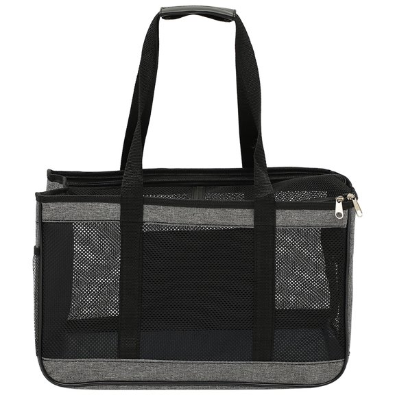 WESIEVYA Portable Pet Carrier Bag Black Foldable Design for Comfortable Travel and Storage