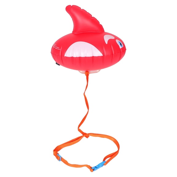 WESIEVYA Portable Red Swimming Buoy Float with Adjustable Waist Belt for Open Water Use