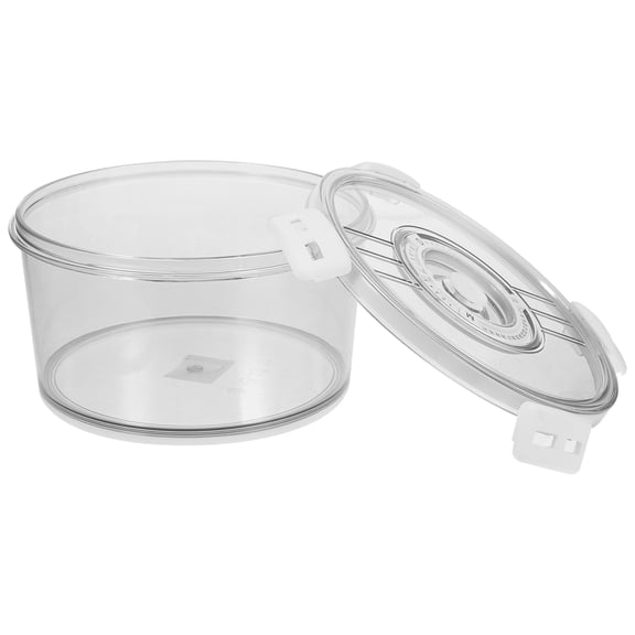 WESIEVYA Produce Saver Container with Timing Dial, 4-Side Lock Lid, Fruit and Veggie Keeper for Refrigerator Storage, Fridge Bin