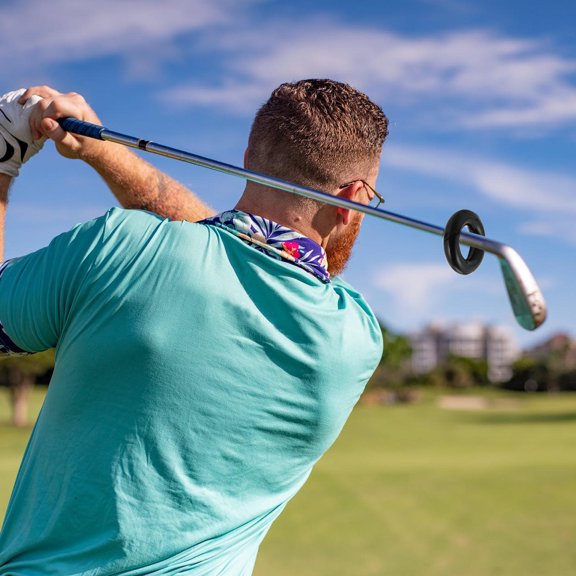 WESIEVYA Professional Golfing Swing Practice Ring Black for Muscle Strength and Control