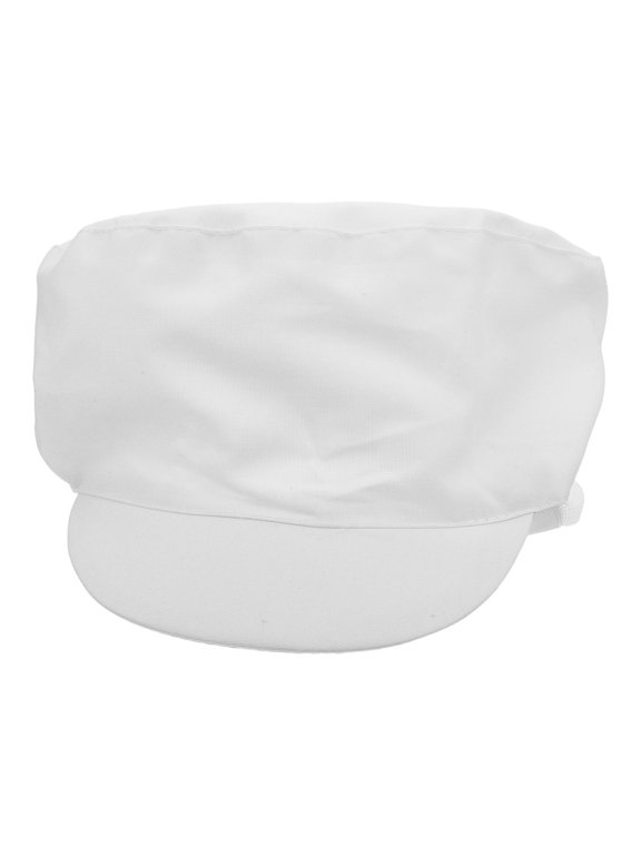 Unisex White Chef Hat Crafted from Breathable Cotton for Kitchen Work