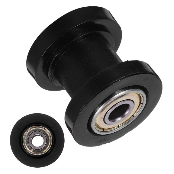 WESIEVYA Black Motorcycle Chain Guide Roller with Anti Slip Wheel and Easy Installation